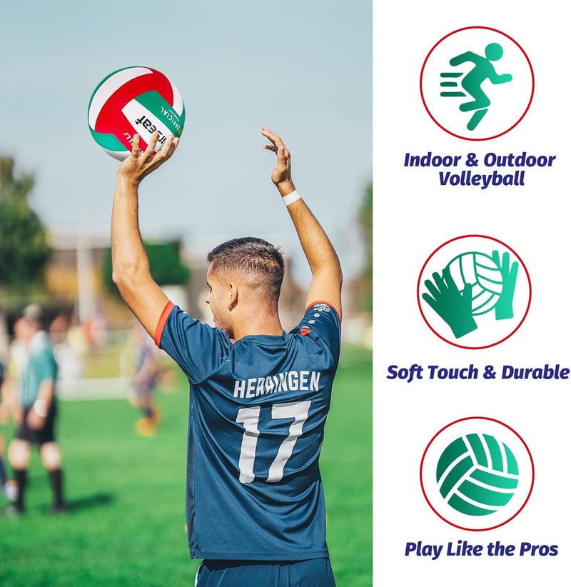 Beurseaf Volleyball, Soft Touch Beach Volleyball, Indoor Outdoor Volleyball for Beach Game Training, Official Size 5 - Image 4